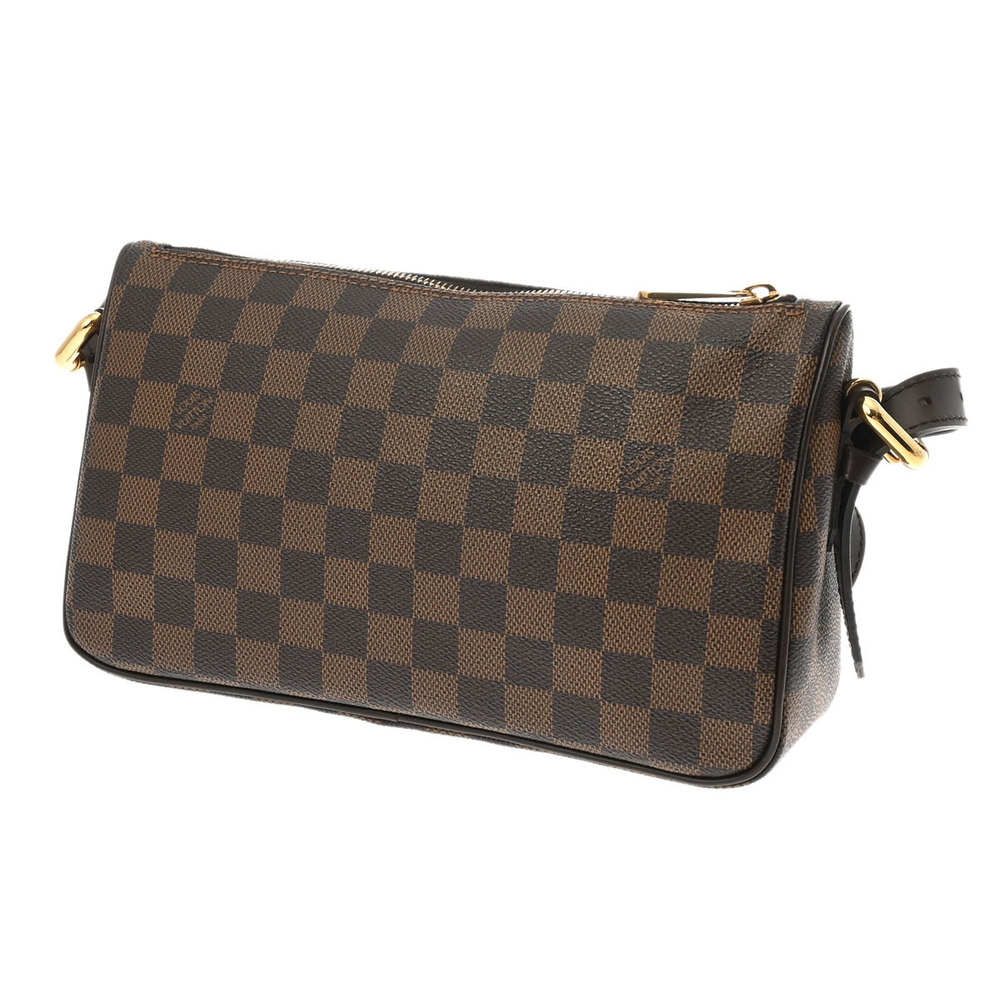 Louis Vuitton Long Brown Ravello Canvas Shoulder Bag Damier Strap